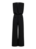 Zwarte jumpsuit falconcc pleat ll suit