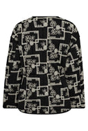 Zwarte quilt jacket embroiderycc