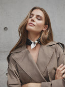 PearlCC Scarf Black Stripe