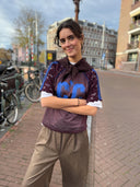 Bordeaux jersey t-shirt treycc lace tee