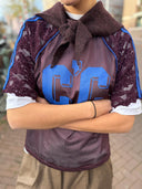 Bordeaux jersey t-shirt treycc lace tee