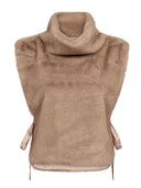 Beige faux fur spencer feracc