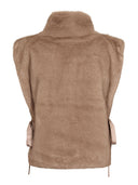 Beige faux fur spencer feracc