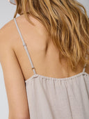 Beige maxi jurk evacc strap dress