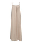Beige maxi jurk evacc strap dress