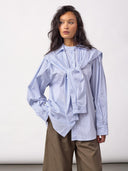 Blauw gestreepte blouse fioracc stripe