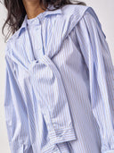 Blauw gestreepte blouse fioracc stripe