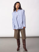 Blauw gestreepte blouse fioracc stripe