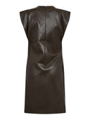 Faux leather jurk gittcc pleat dress