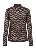 Bruine mesh top penolacc