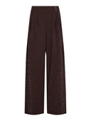 Bruine pantalon met lurex esticc