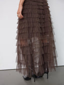 Bruine tule rok jadecc