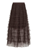 Bruine tule rok jadecc