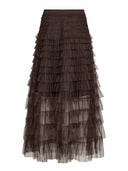 Bruine tule rok jadecc
