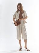 Creme bermuda terrycc