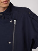 Donkerblauw mouwloos jacket lunacc