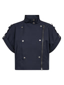 Donkerblauw mouwloos jacket lunacc