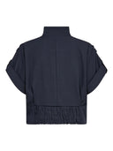 Donkerblauw mouwloos jacket lunacc
