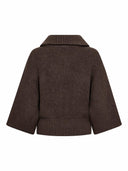 Bruin gebreid vest rowcc zip