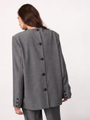 Grijze oversized blazer jackycc