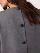 Grijze oversized blazer jackycc