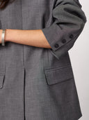 Grijze oversized blazer jackycc