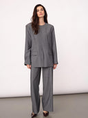 Grijze oversized blazer jackycc
