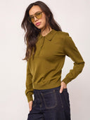 Gewatteerde polo knit corycc