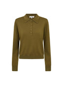 Gewatteerde polo knit corycc