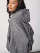 Lichtgrijs sweatvest lancecc balloon hoodie