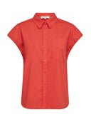 Rode blouse elaracc slit back