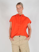 Rode blouse elaracc slit back