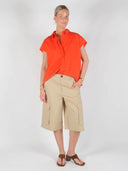 Rode blouse elaracc slit back