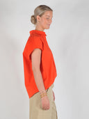 Rode blouse elaracc slit back