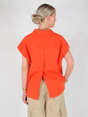 Rode blouse elaracc slit back