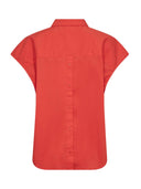 Rode blouse elaracc slit back