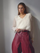 Leren barrel broek gittcc pant