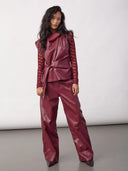 Leren barrel broek gittcc pant