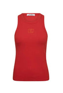 Rode embroidery tank top saharacc