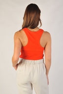 Rode embroidery tank top saharacc
