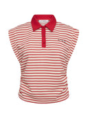 Rood wit gestreepte polo normacc stripe