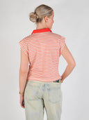 Rood wit gestreepte polo normacc stripe