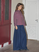 Donkerblauwe barrel jeans merlicc