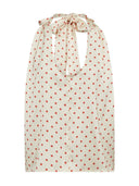 Zijdelook top cambriacc dot top