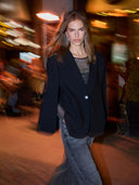 Zwarte cape blazer volacc cape blazer