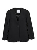 Zwarte cape blazer volacc cape blazer