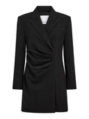 Zwarte blazer jurk volacc pleat dress
