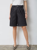 Zachte denim short helimacc pleat shorts