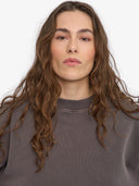 Oversized sweater faded mud