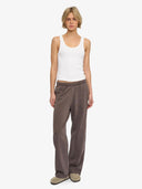 Bruine straight leg sweatpants